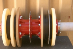 Multi-disc gauging tool with location transmitter