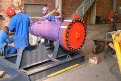 Mounting of filters onto the base frame and Inspecting
