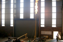 Commissioning of the portable flare towers