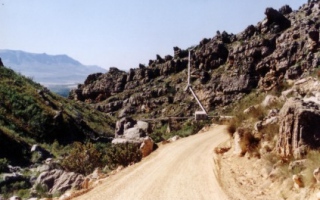 Pipeline located in the mountains of the Central Cape Province