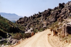 Pipeline located in the mountains of the Central Cape Province
