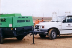 Launching site (Cleaning tools are air driven)